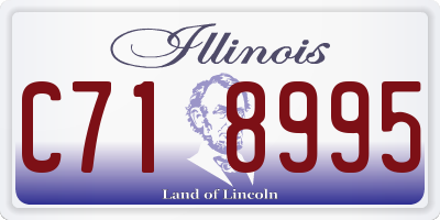 IL license plate C718995