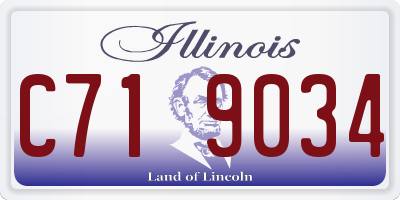 IL license plate C719034
