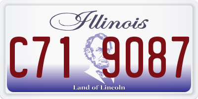 IL license plate C719087