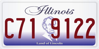 IL license plate C719122