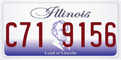 IL license plate C719156