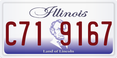 IL license plate C719167