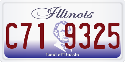 IL license plate C719325