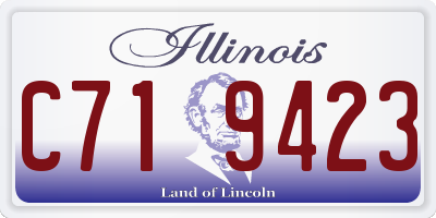 IL license plate C719423