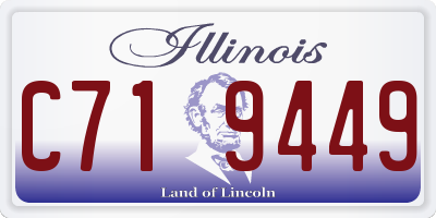IL license plate C719449