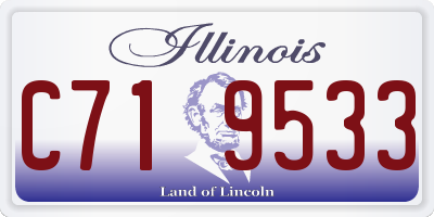 IL license plate C719533