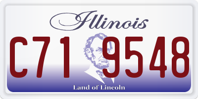 IL license plate C719548
