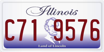 IL license plate C719576
