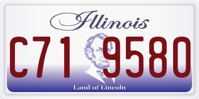IL license plate C719580