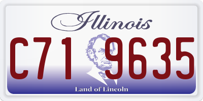 IL license plate C719635