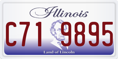 IL license plate C719895