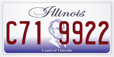 IL license plate C719922