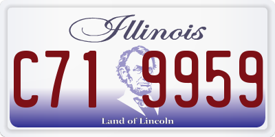 IL license plate C719959