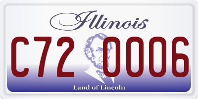 IL license plate C720006
