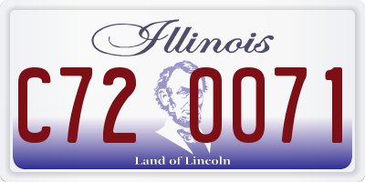IL license plate C720071