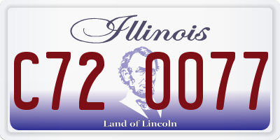 IL license plate C720077