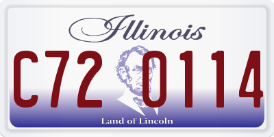 IL license plate C720114