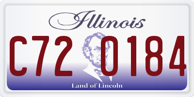 IL license plate C720184