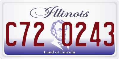 IL license plate C720243