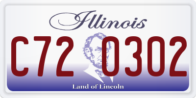IL license plate C720302