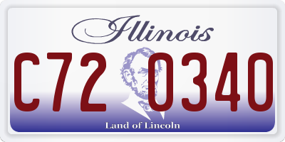 IL license plate C720340