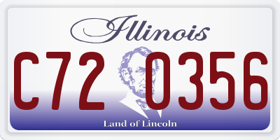 IL license plate C720356