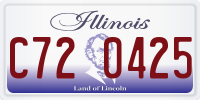 IL license plate C720425