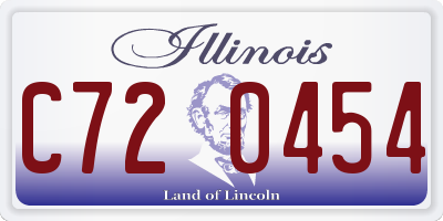 IL license plate C720454