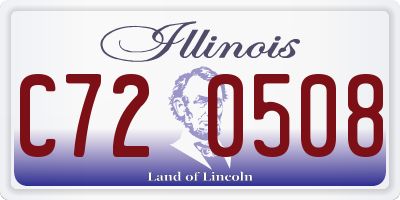 IL license plate C720508