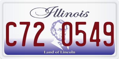 IL license plate C720549