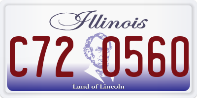 IL license plate C720560