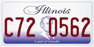IL license plate C720562