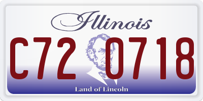 IL license plate C720718
