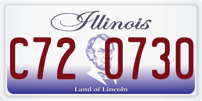 IL license plate C720730