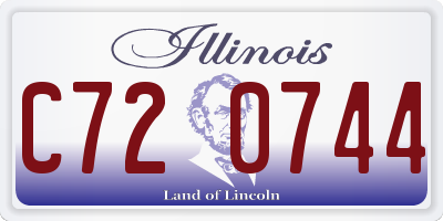 IL license plate C720744