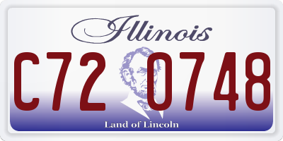 IL license plate C720748
