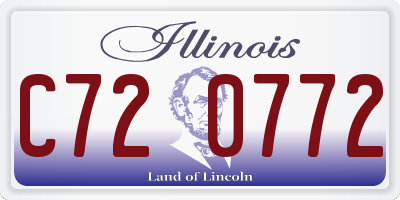 IL license plate C720772