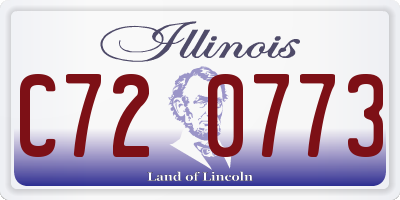 IL license plate C720773
