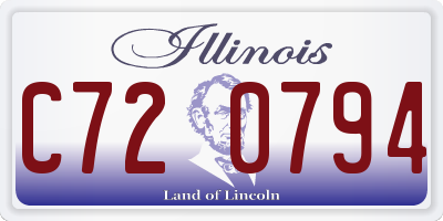 IL license plate C720794