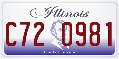 IL license plate C720981
