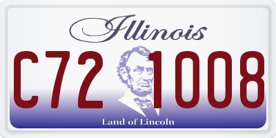 IL license plate C721008
