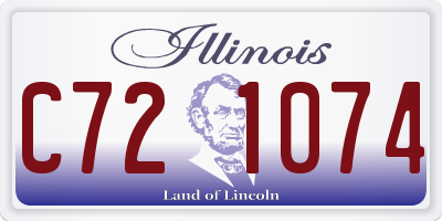 IL license plate C721074