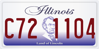 IL license plate C721104