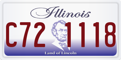 IL license plate C721118