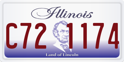 IL license plate C721174
