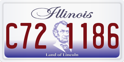 IL license plate C721186