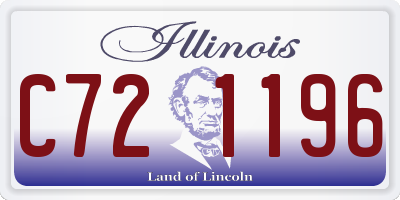 IL license plate C721196