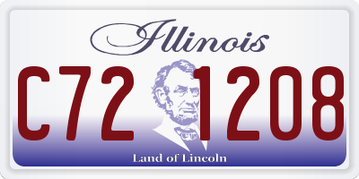IL license plate C721208