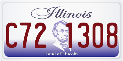 IL license plate C721308