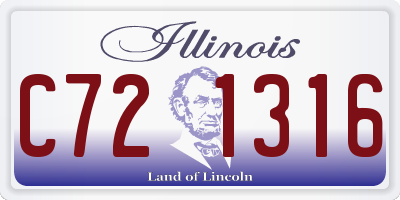 IL license plate C721316